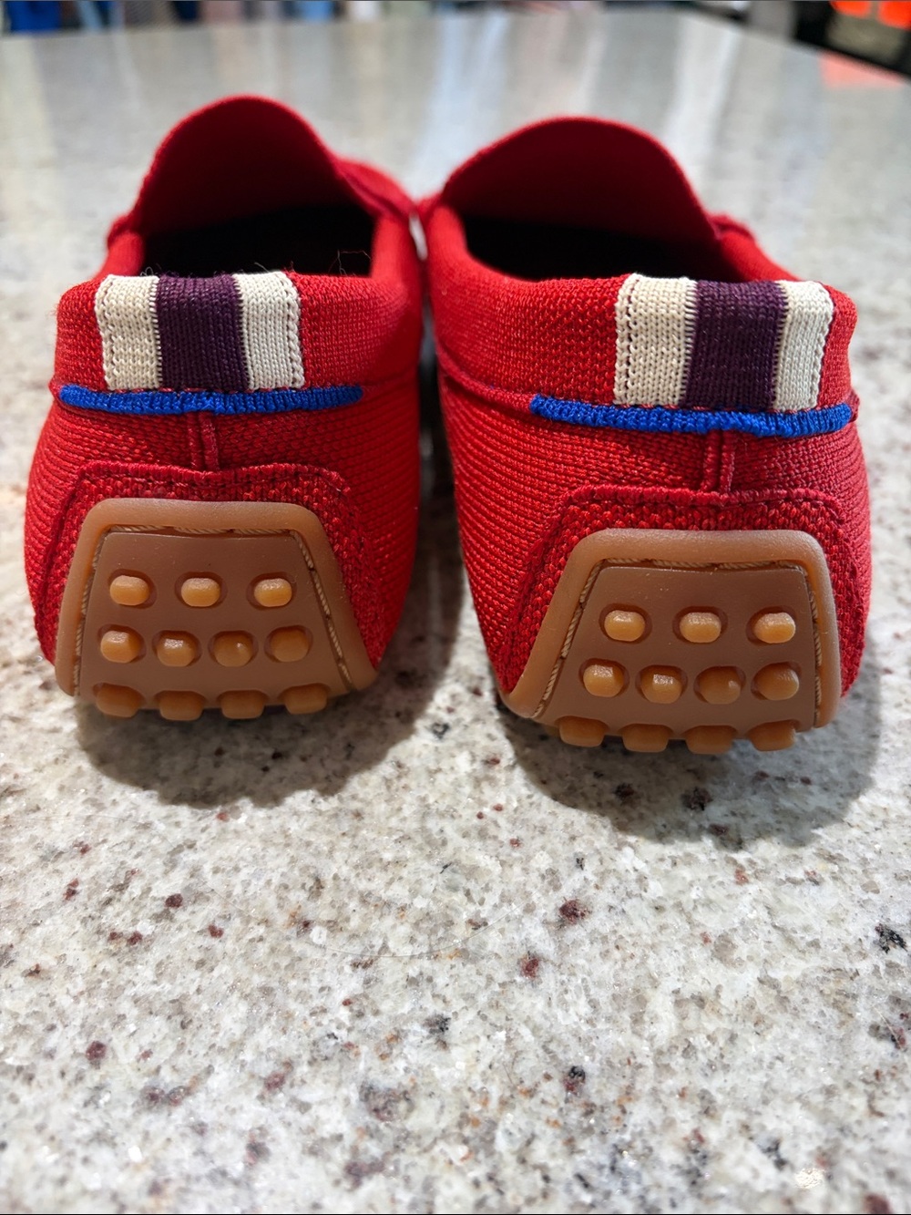 Rothy’s The Driver Red Clementine Driving Slip On Loafers - Picture 3 of 6